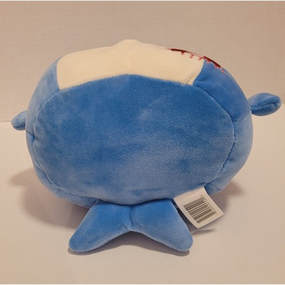Squishmallow Rey Blue Shark w/ Check Scarf 8" Soft Plush Toy. NEW w/ Tags - Picture 6 of 12